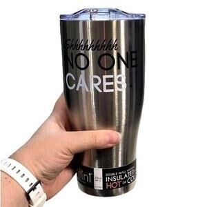 Tumbler 30oz Double Walled Vacuum Insulated Sassy Hot and Cold Silver